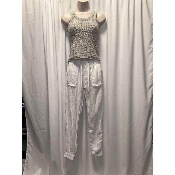 100% Linen Cargo Pants - Picture 1 of 4